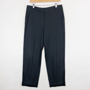 J. Jill Wearever Black Lightweight Knit Straight Trousers Pants Womens Medium